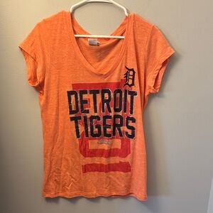 Detroit Tigers Orange Graphic Tee